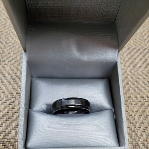 NEW, TRITON BLACK TUNGSTEN, MEN'S, WEDDING BAND